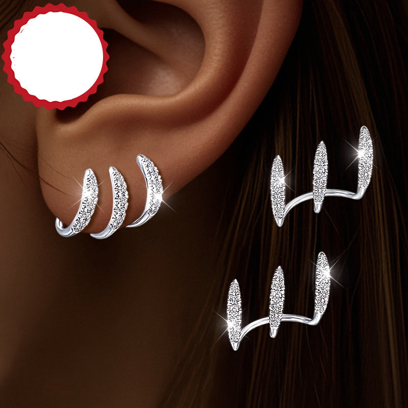 Elvya | Women's sparkling earrings with zirconia | Silver