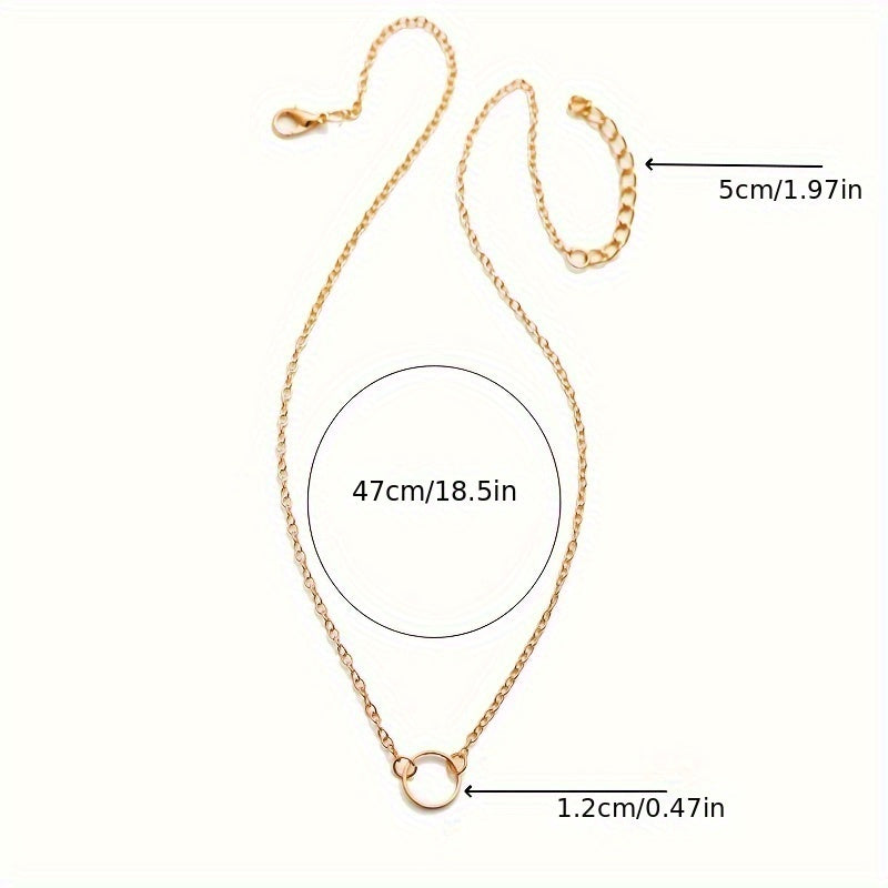 Elaria | Women's Chic Ethnic Pendant Necklace | Gold