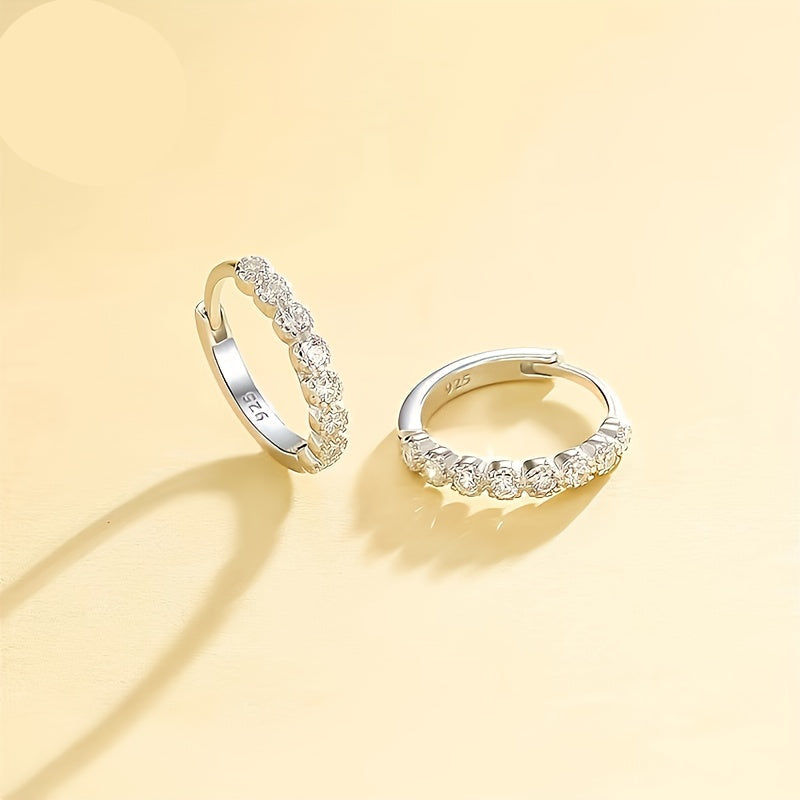 Elviera | Women's elegant zirconia earrings | Silver