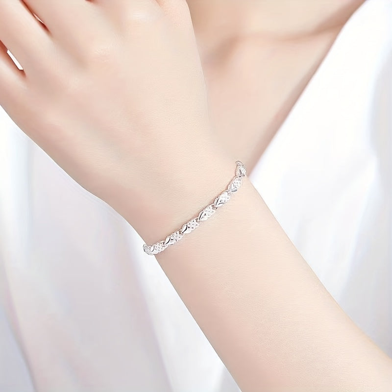 Avenya | Women's refined clover bracelet | Silver