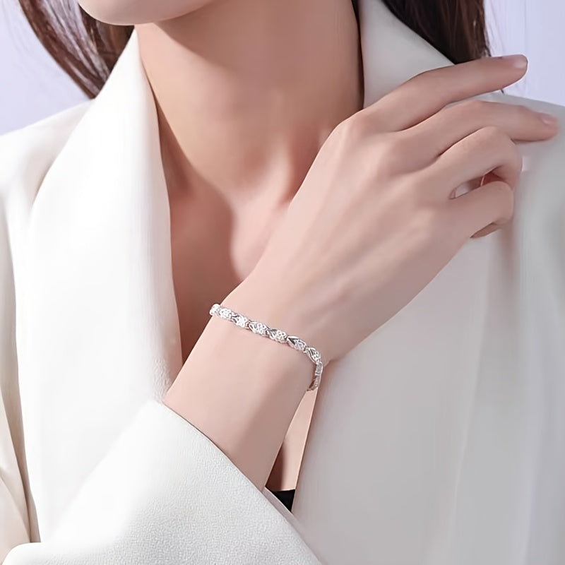 Avenya | Women's refined clover bracelet | Silver