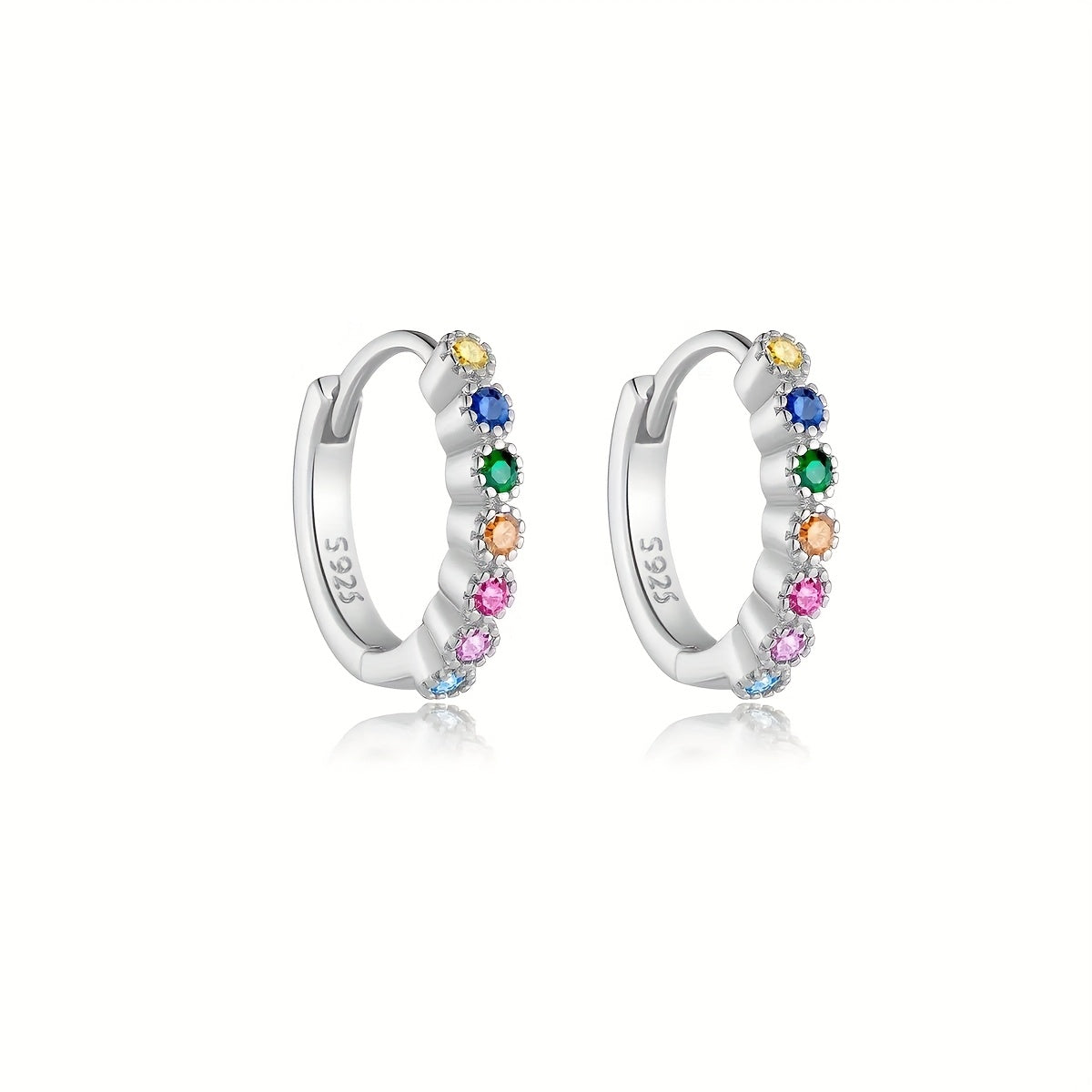 Elviera | Women's elegant zirconia earrings | Silver