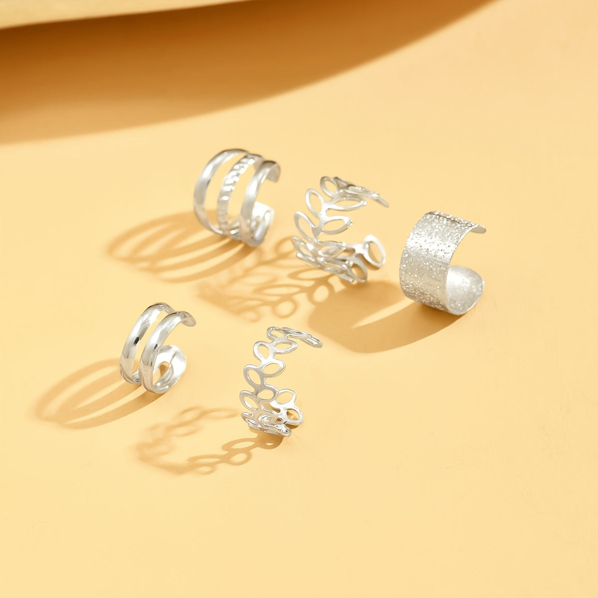 Lumina | Women's elegant ear cuff set without piercing | Gold