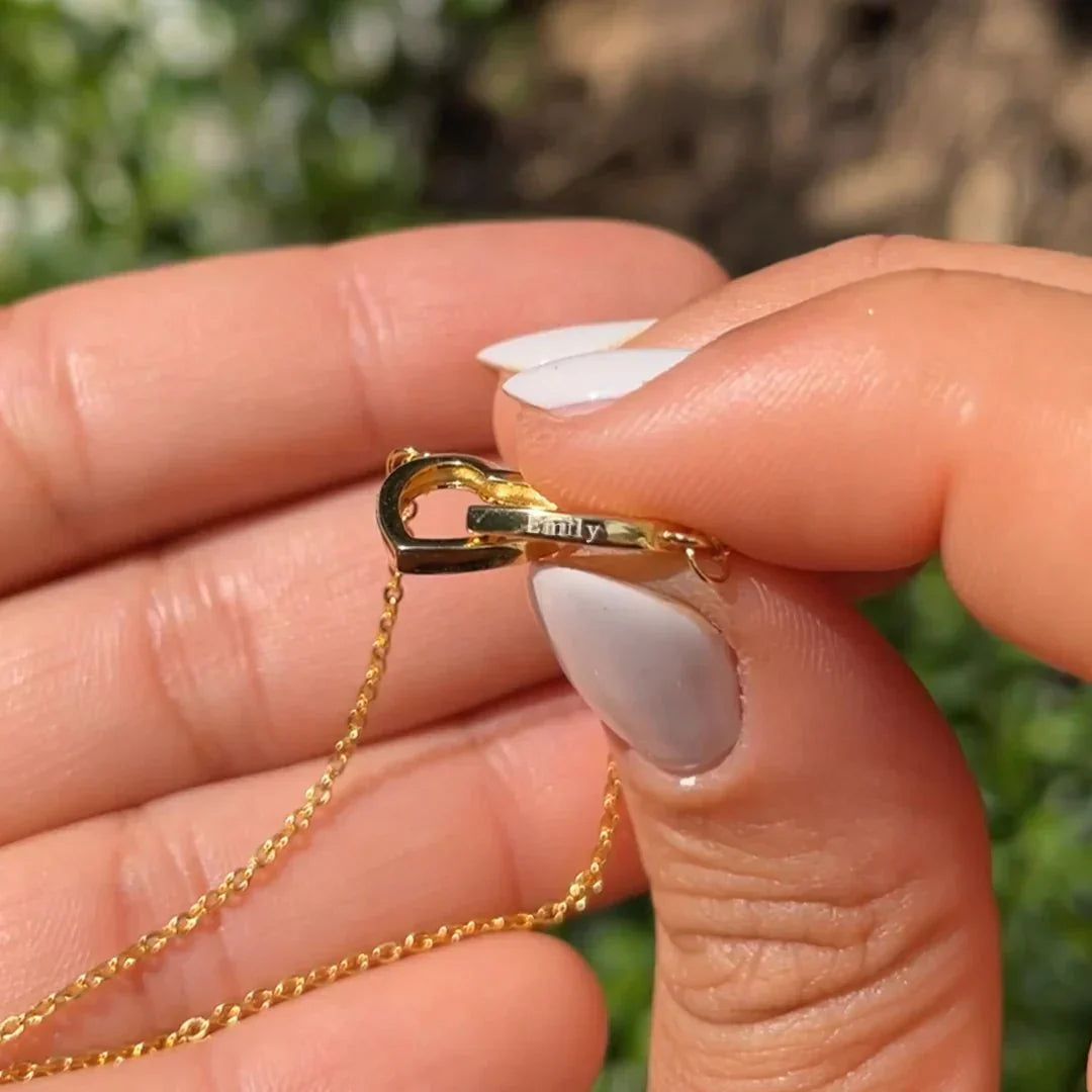 Amora Shine | Engraved Necklace | Heart Shaped