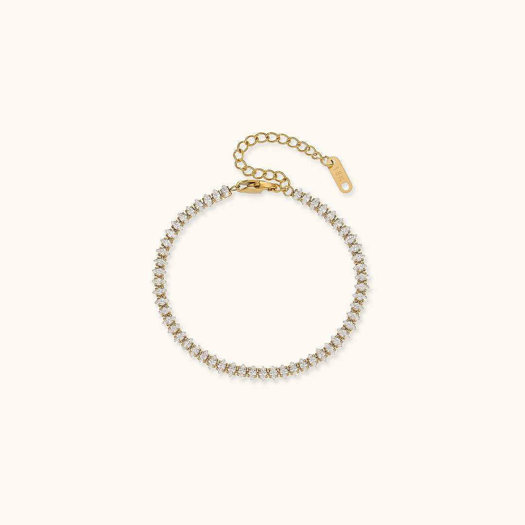 Shiny Charm | Tennis Bracelet | Timeless Elegance
