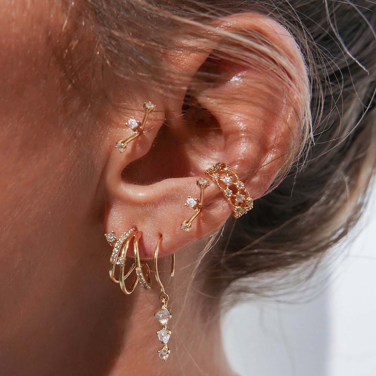 Charlotte - Golden Twisted Earrings