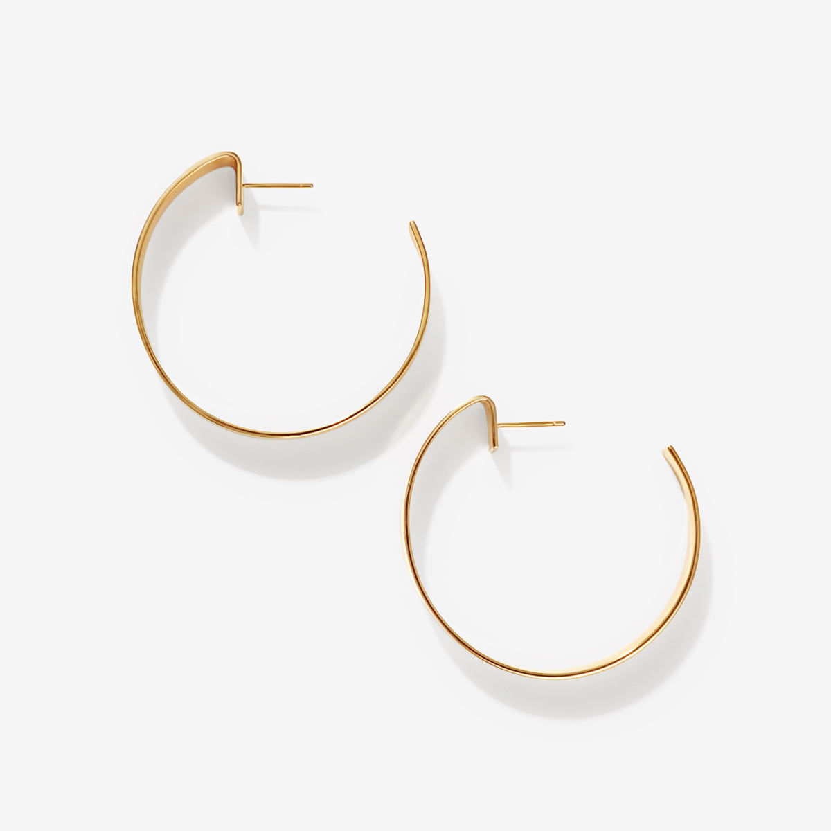 Elizabeth - Gold Classic Hoop Earrings