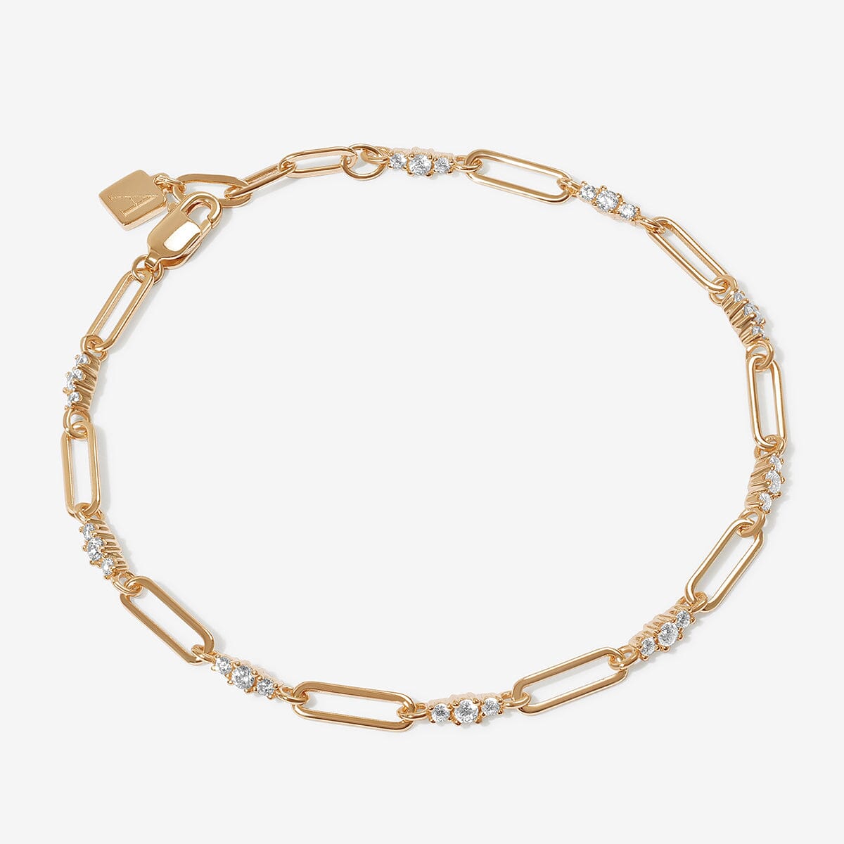 Ivy - Gold Bracelet with Rhinestones