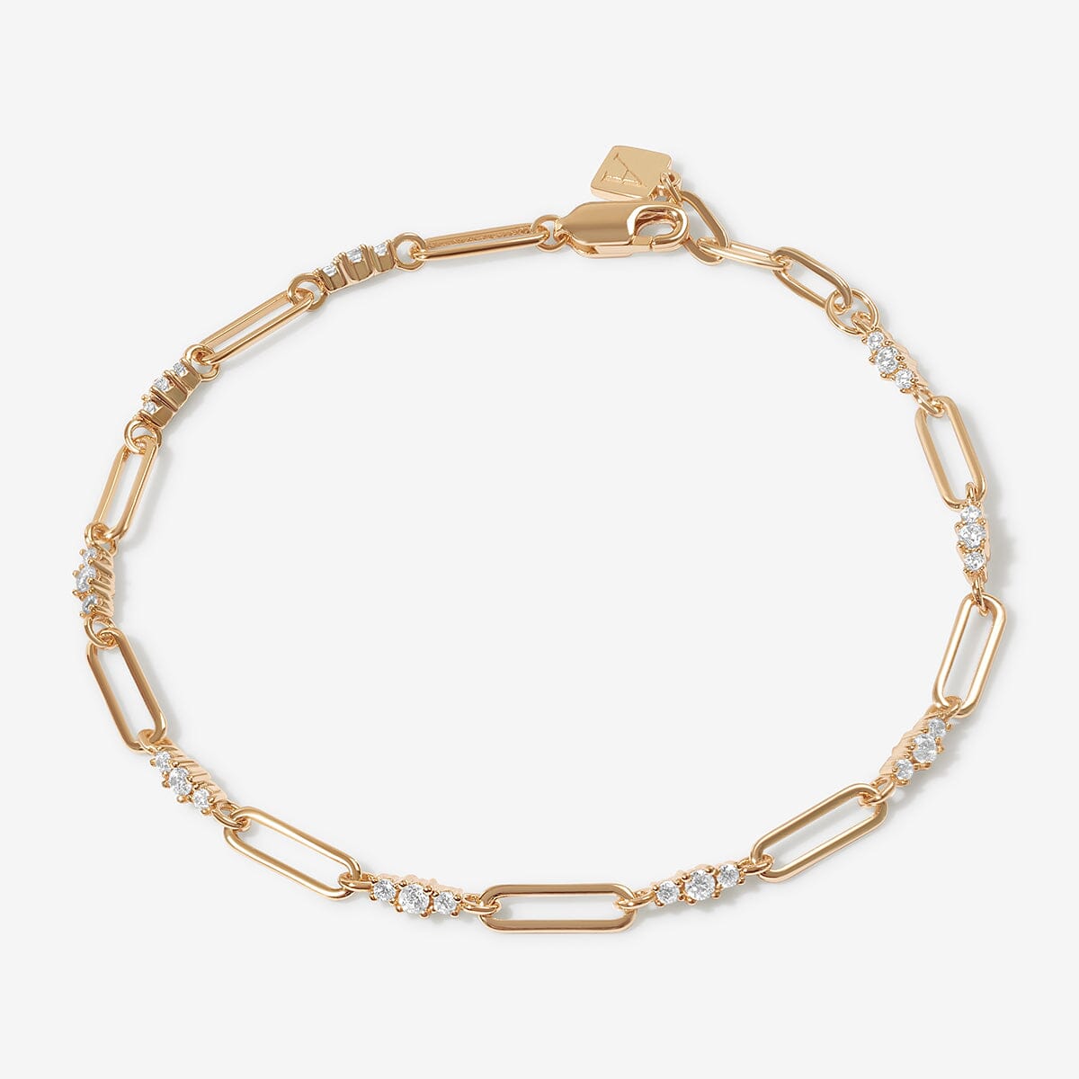 Ivy - Gold Bracelet with Rhinestones
