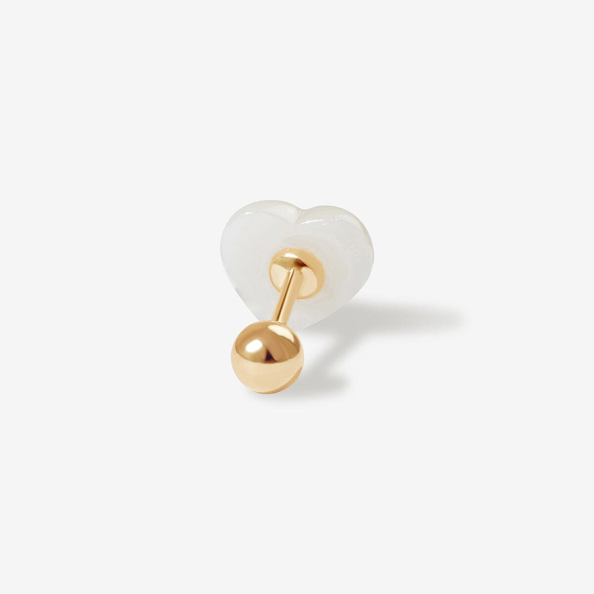 Lily - Gold Heart Shaped Stud Earring