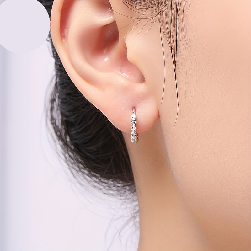 Elviera | Women's elegant zirconia earrings | Silver