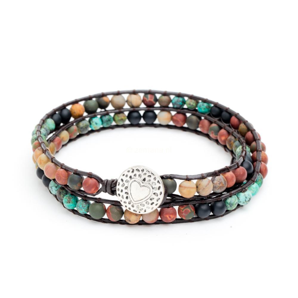 Aureova | Women's Spiritual Wrap Bracelet | Silver