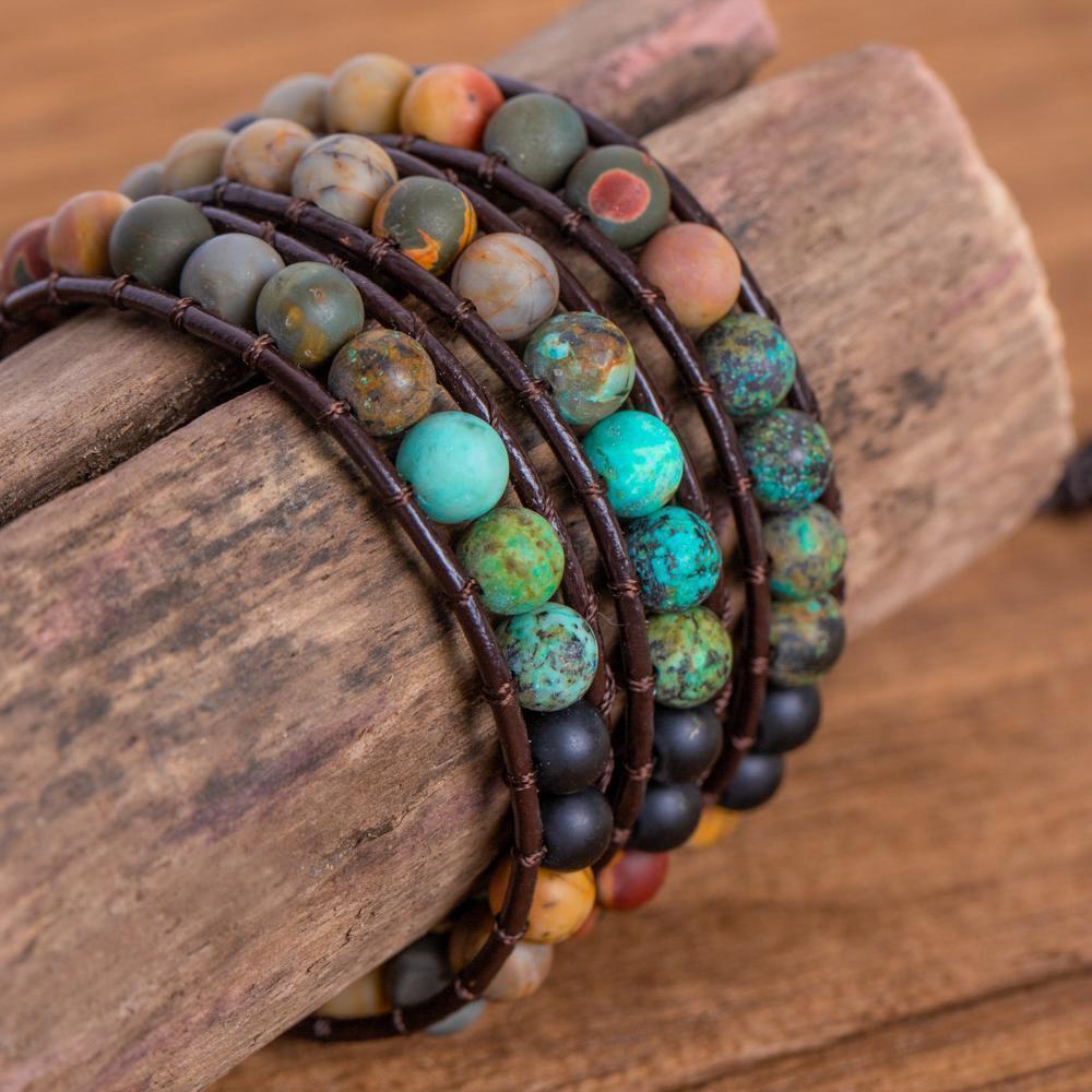Aureova | Women's Spiritual Wrap Bracelet | Silver