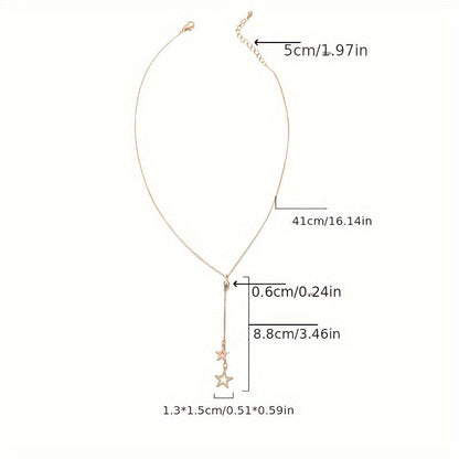 Elaria | Women's Chic Ethnic Pendant Necklace | Gold