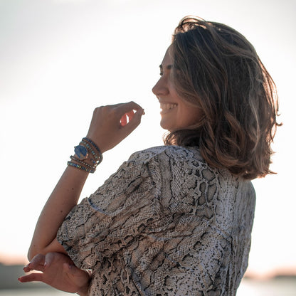 Lunavera | Women's Spiritual Wrap Bracelet | Blue