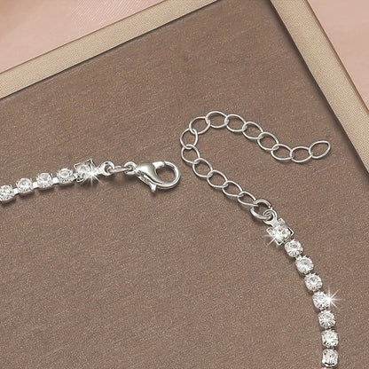 Lunivelle | Women's Sparkling Butterfly Bracelet with Rhinestones | Silver