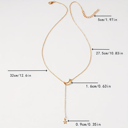 Elaria | Women's Chic Ethnic Pendant Necklace | Gold