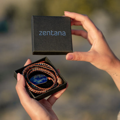 Lunavera | Women's Spiritual Wrap Bracelet | Blue