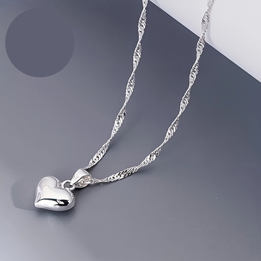 Celiora | Women's Fashionable Heart Necklace | Silver