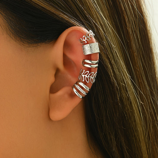 Lumina | Women's elegant ear cuff set without piercing | Gold