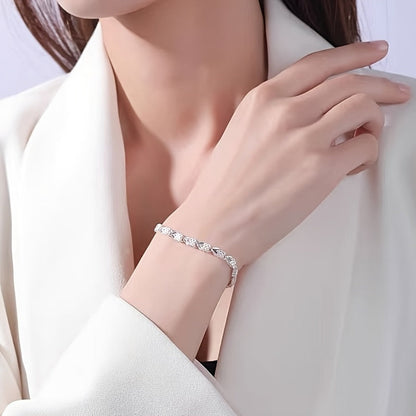 Avenya | Women's refined clover bracelet | Silver