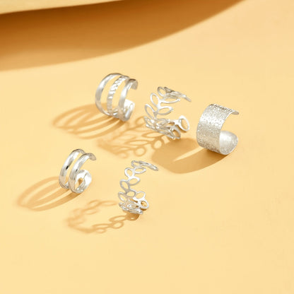 Lumina | Women's elegant ear cuff set without piercing | Gold