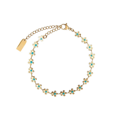 Serelina | Women's elegant zirconia bracelet | Gold