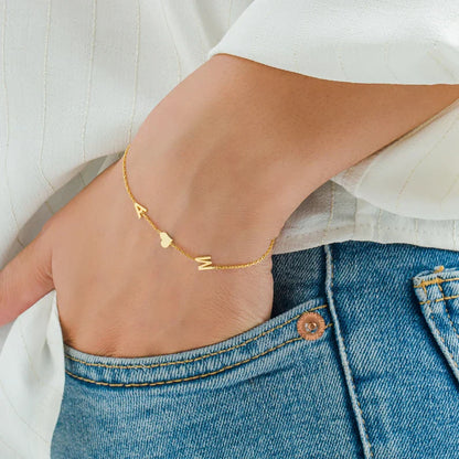 Double Love Heart Bracelet | Elegant Symbol | Timeless Style