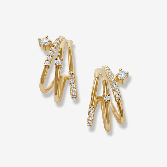 Charlotte - Golden Twisted Earrings