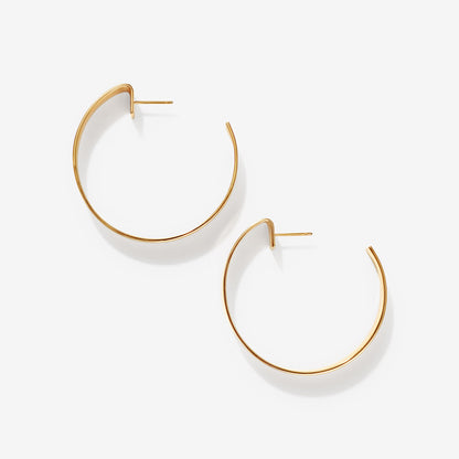 Elizabeth - Gold Classic Hoop Earrings