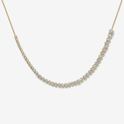 Ava - Gold Necklace with Rhinestones for Women