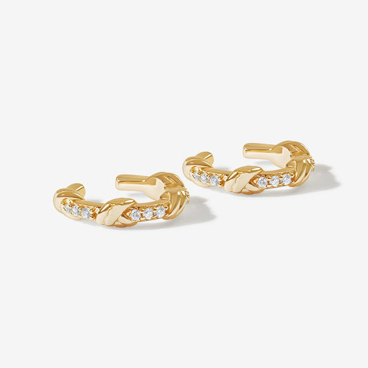 Daisy - Gold Intertwined Cuff Bracelet