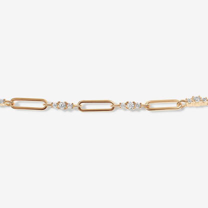 Ivy - Gold Bracelet with Rhinestones