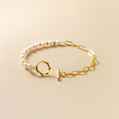 Lumina Grace | Pearl Link Bracelet | Timeless Luxury