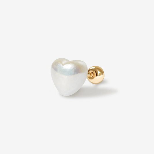 Lily - Gold Heart Shaped Stud Earring