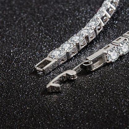 Lunessa | Women's tennis bracelet with zirconia charm | Silver