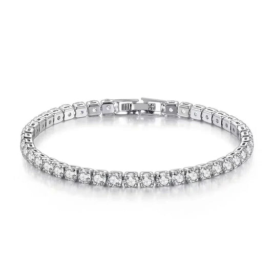 Lunessa | Women's tennis bracelet with zirconia charm | Silver