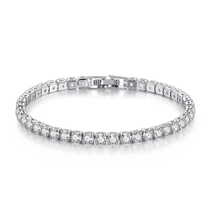 Lunessa | Women's tennis bracelet with zirconia charm | Silver