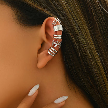 Lumina | Women's elegant ear cuff set without piercing | Gold
