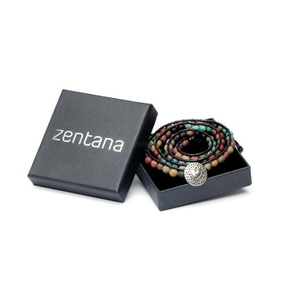 Aureova | Women's Spiritual Wrap Bracelet | Silver