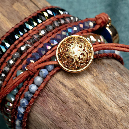 Lunavera | Women's Spiritual Wrap Bracelet | Blue